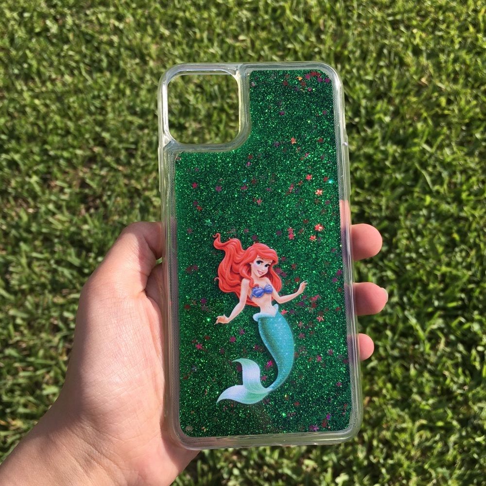 Ariel From The Little Mermaid Glitter Disney iPhone Case